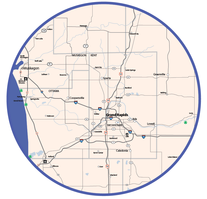 PHHC-Service Area Map